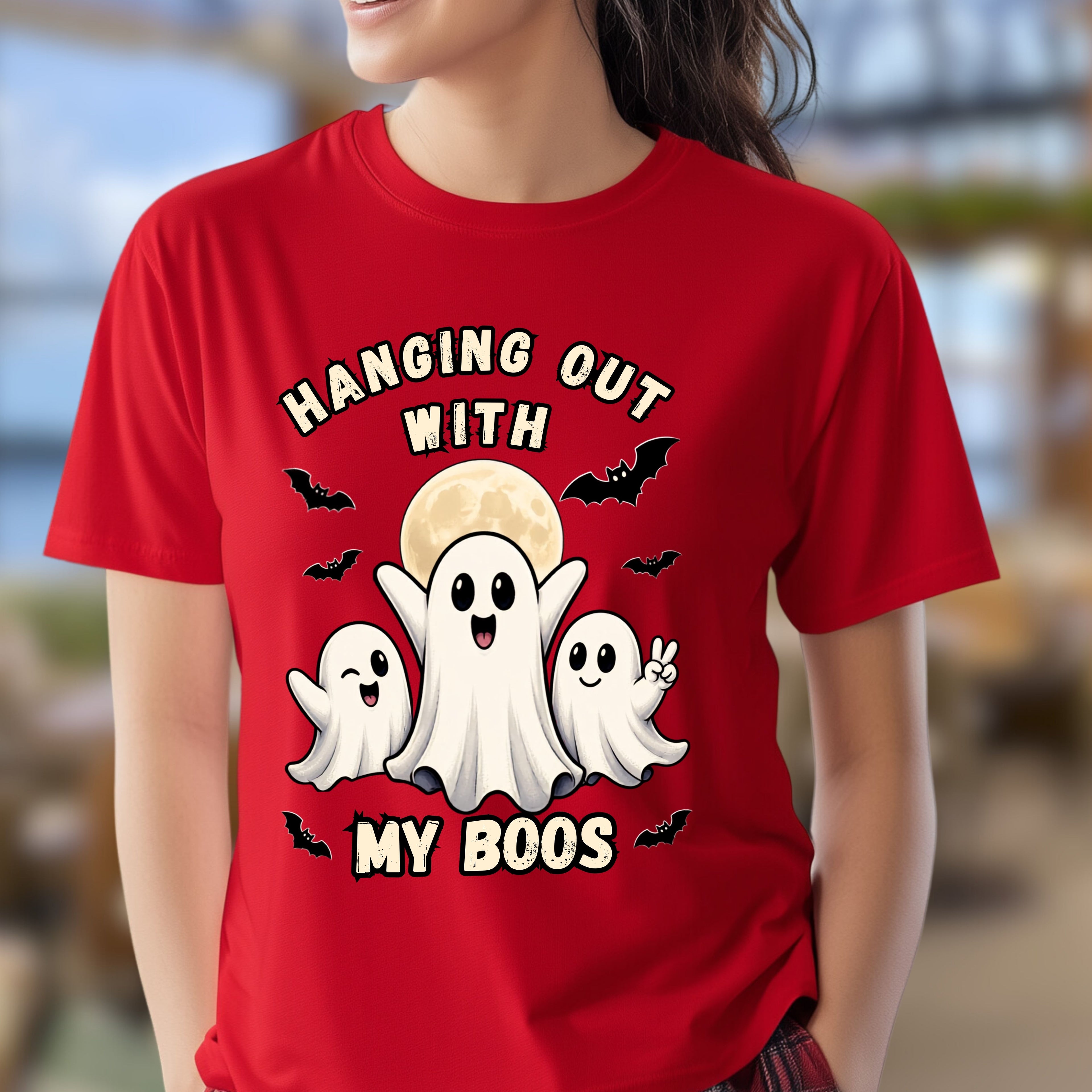 Halloween Funny Haning with my Boos T-Shirt