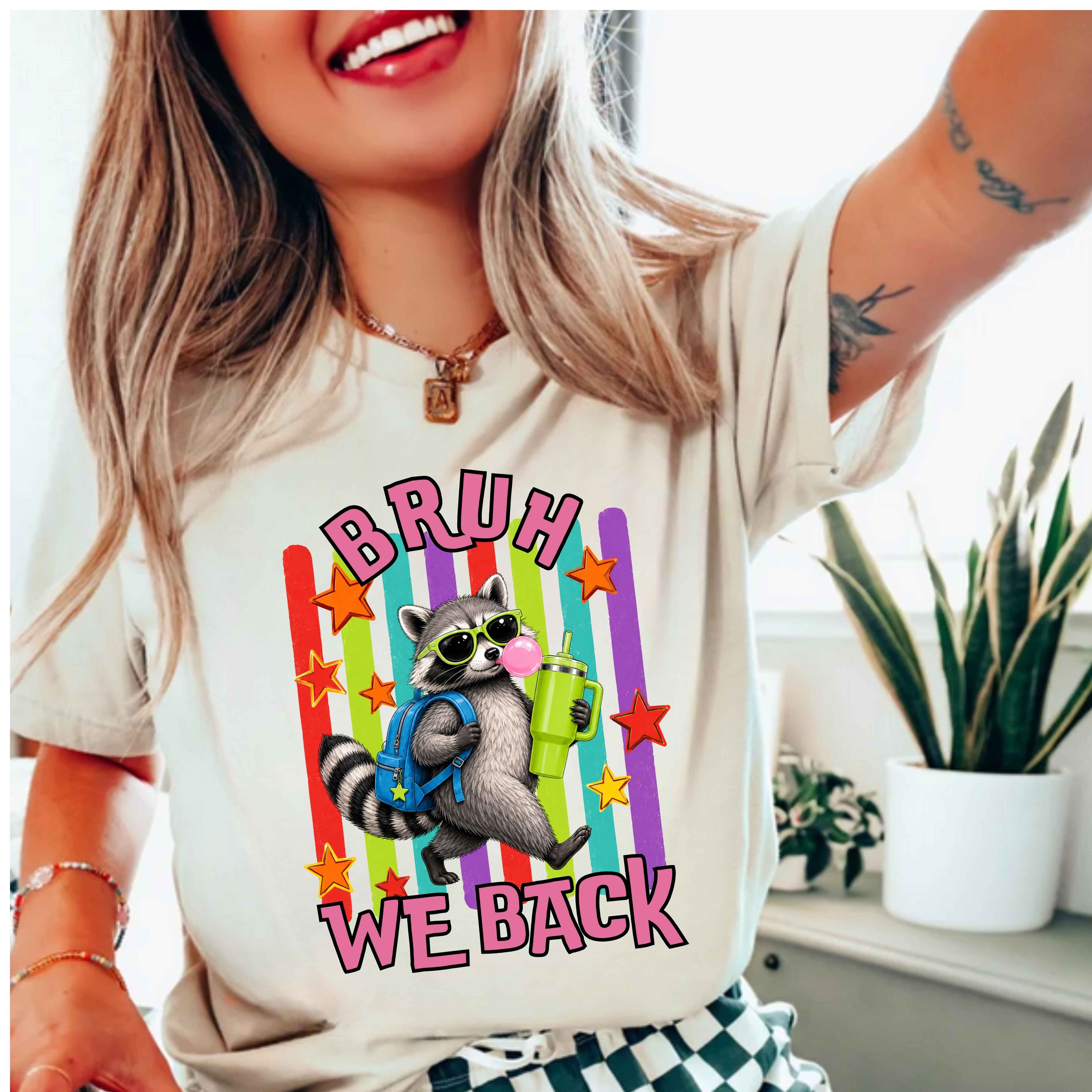 Fun Bruh We Back  school. T-Shirt