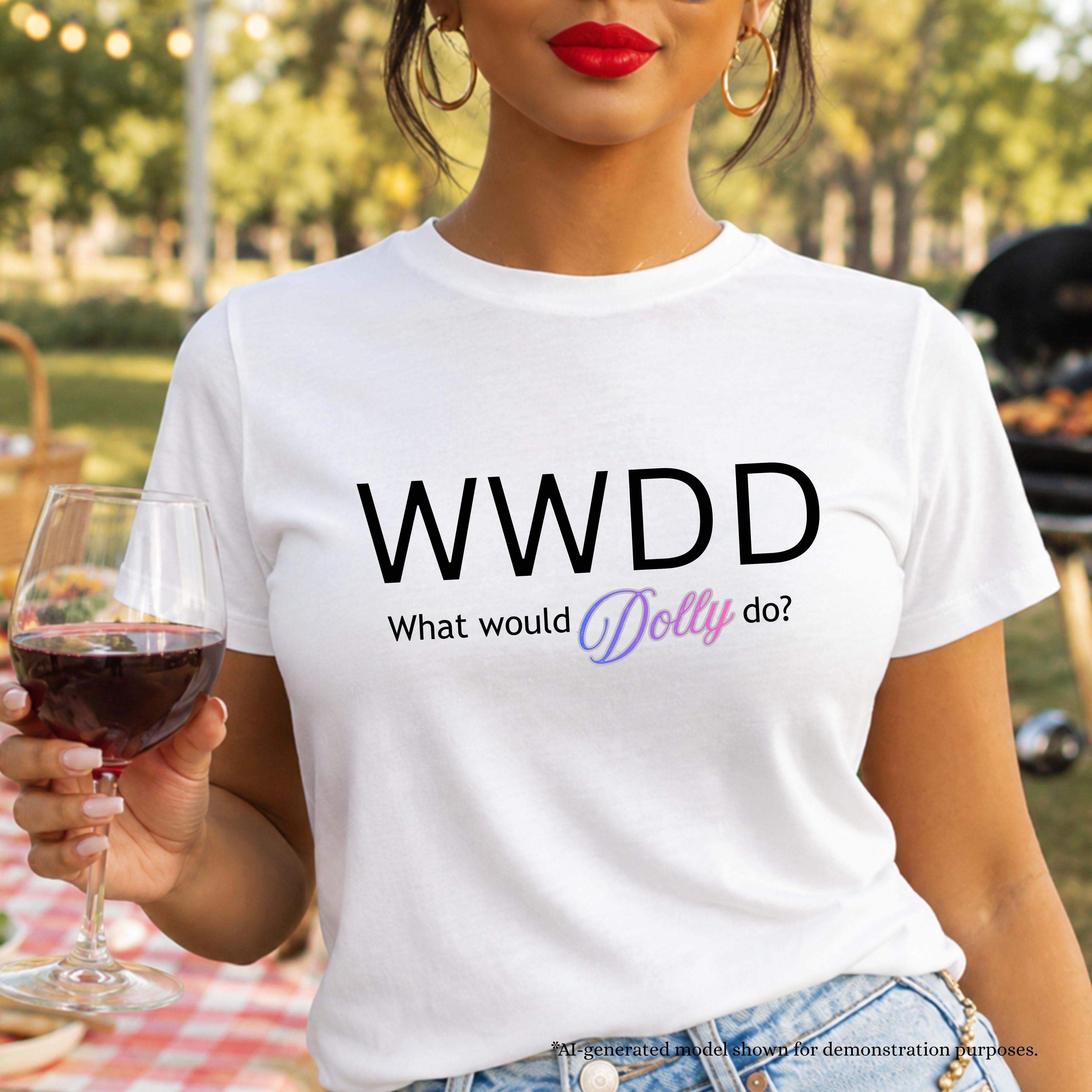 What would Dolly do Gildan 5.3 oz. T-Shirt
